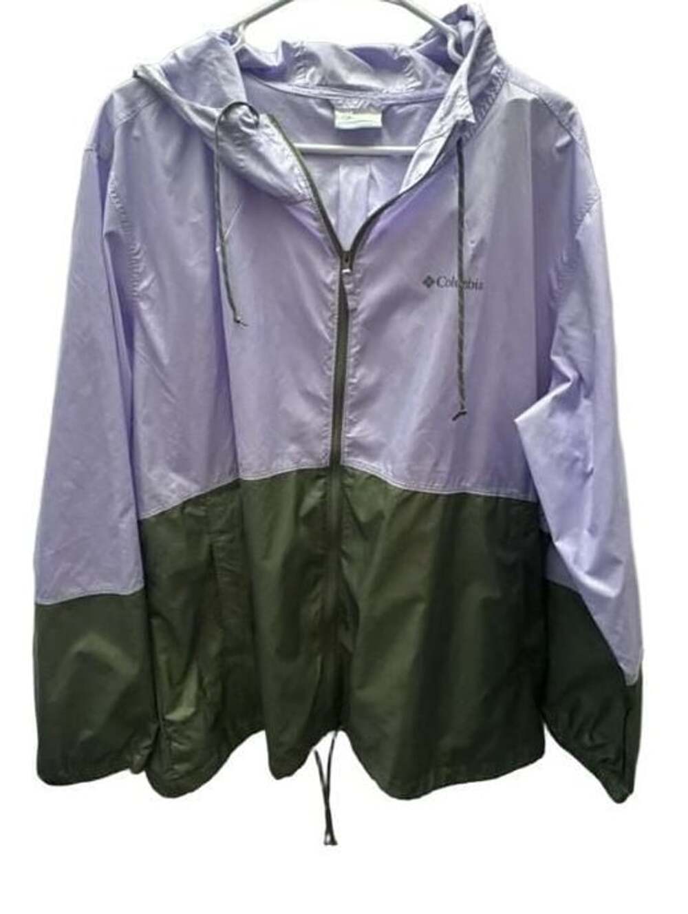 Columbia Flash Forward II Windbreaker Size 2X Purple Green